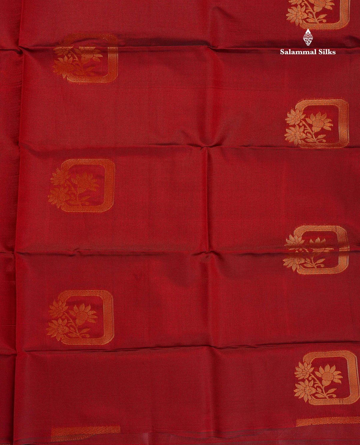 Semi Soft Silk Saree - Maroon Colour Body With Contrast Parrot Green Blouse