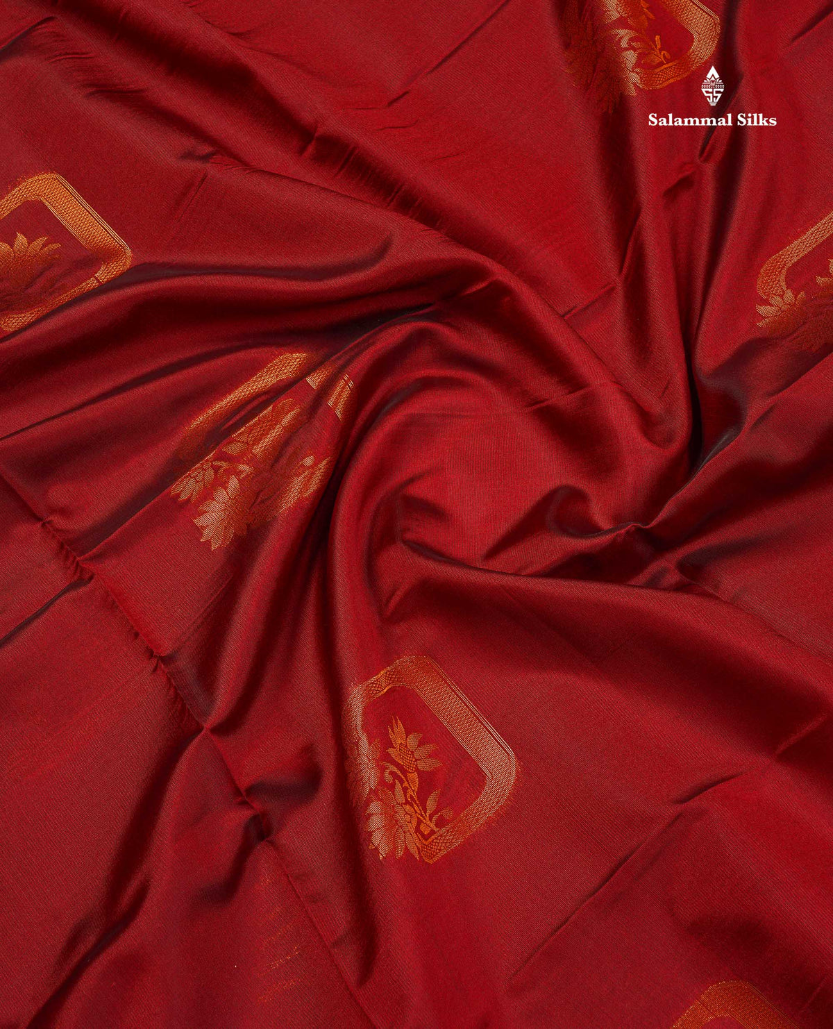 Semi Soft Silk Saree - Maroon Colour Body With Contrast Parrot Green Blouse