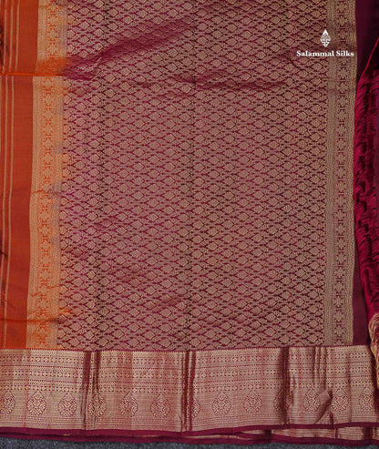 Beautiful Mango Yellow Zari Lines With Butta PureMix Silk Saree With Contrast Pink Traditional Border