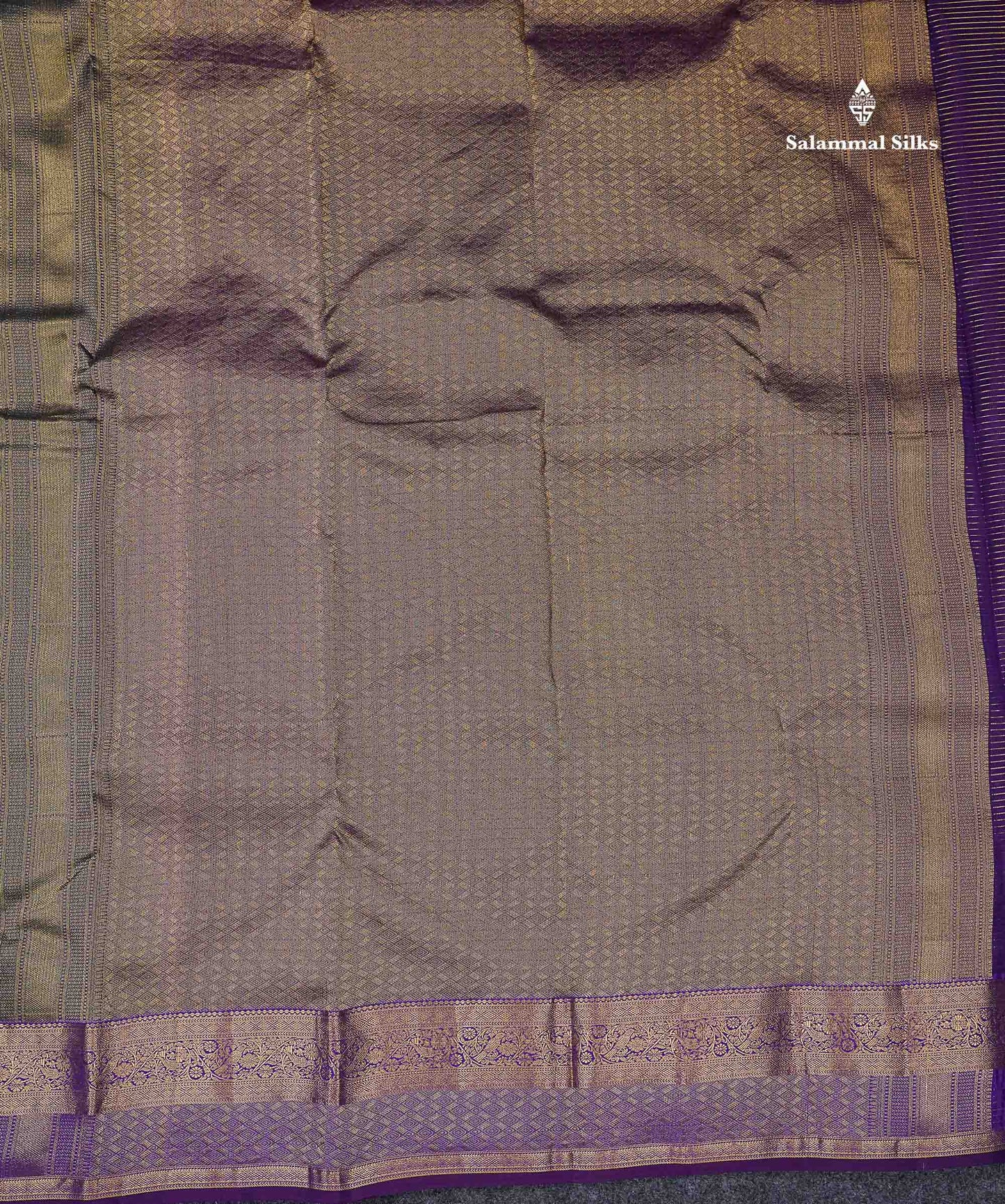Beautiful Onion Pink Small Checks With Zari Butta PureMix Silk Saree With Contrast Bottle Green Traditional Border