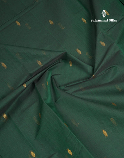 Beautiful Dark Brown Pure Cotton Saree With Contrast Magenta Traditional Border