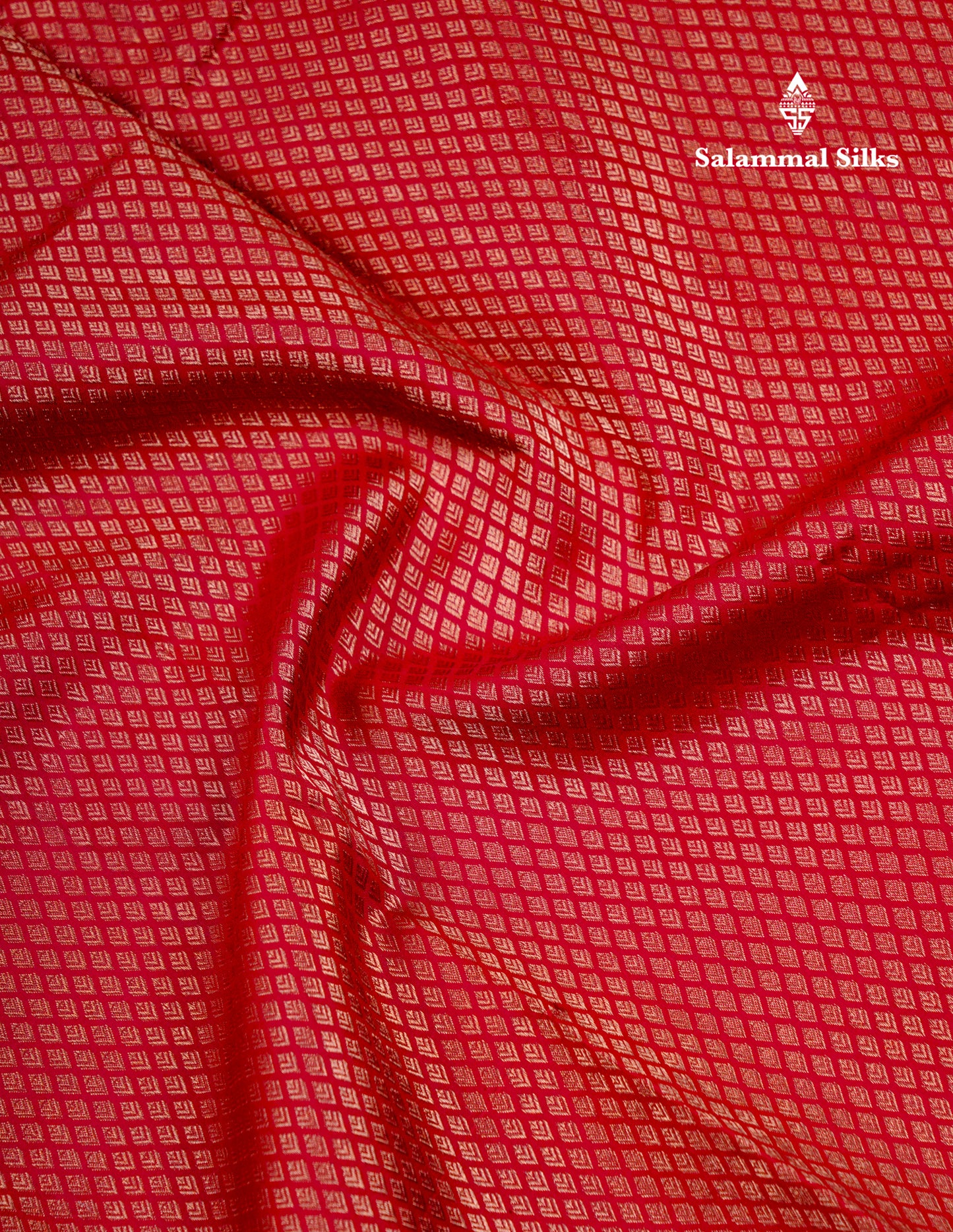 Beautiful Red Bridal Pure Mix Kanjivaram Silk Saree With Traditional Border