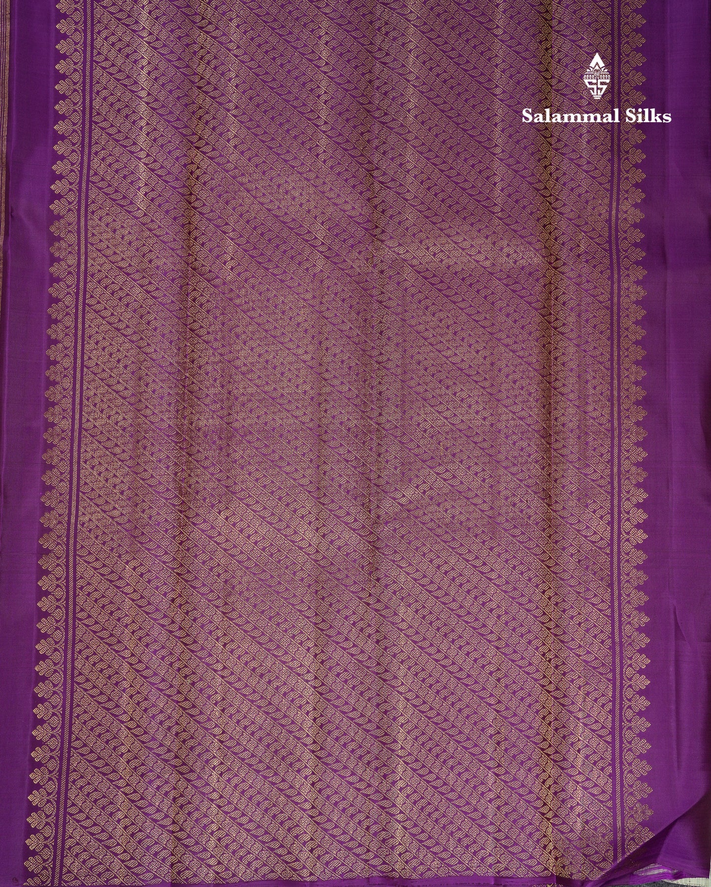 Beautiful Cream Sandal & Rexons Green Fancy Pure Kanjivaram Silk Saree With Contrast Dark Purple Blouse