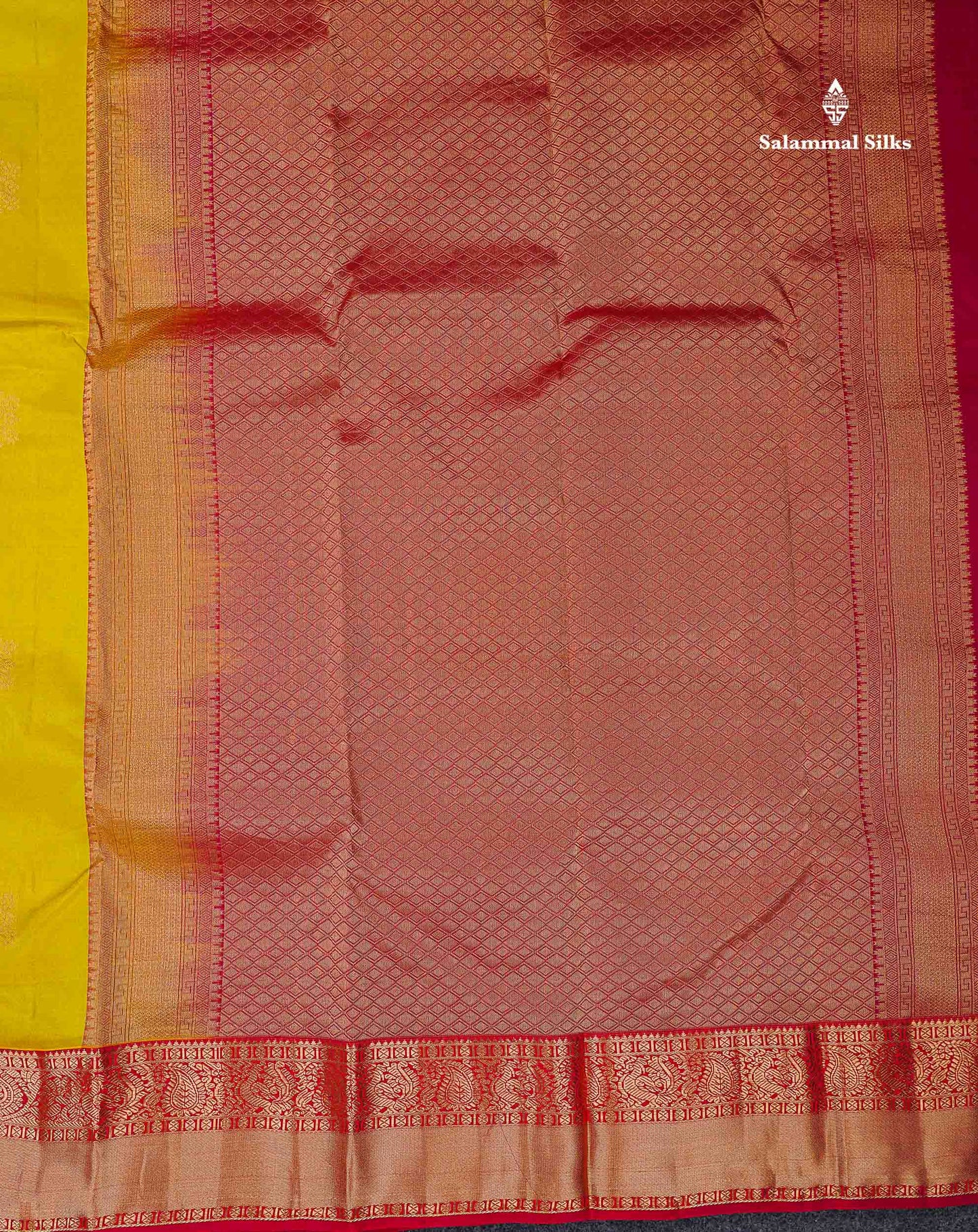 Beautiful Half White Zari Butta PureMix Silk Saree With Contrast Red Traditional Border