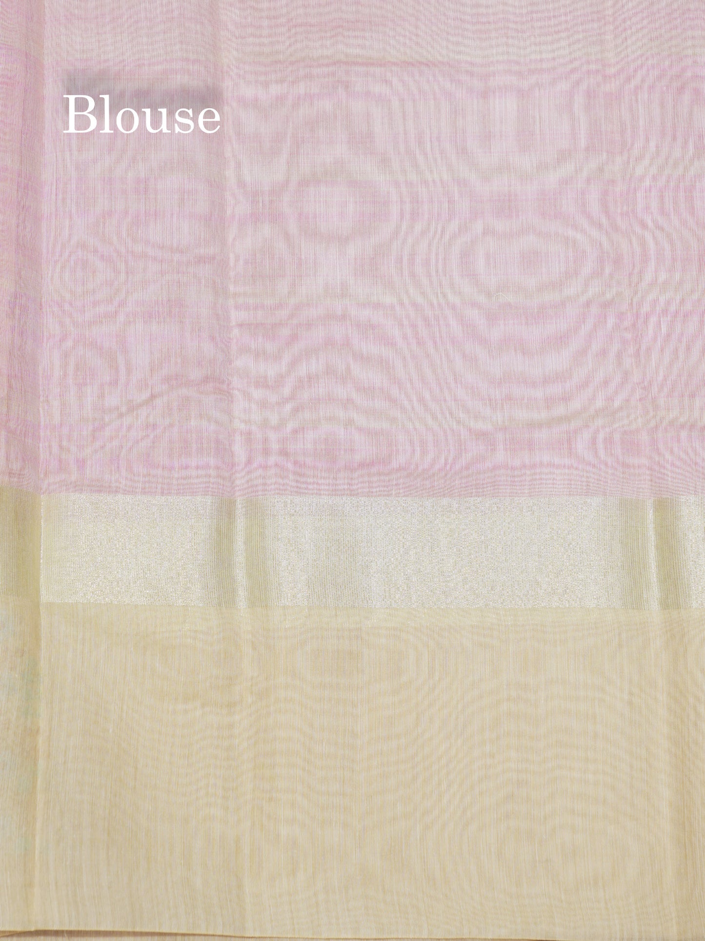 Beautiful Light Pink Linen Mix Saree With Contrast Sandal Embroidery Border