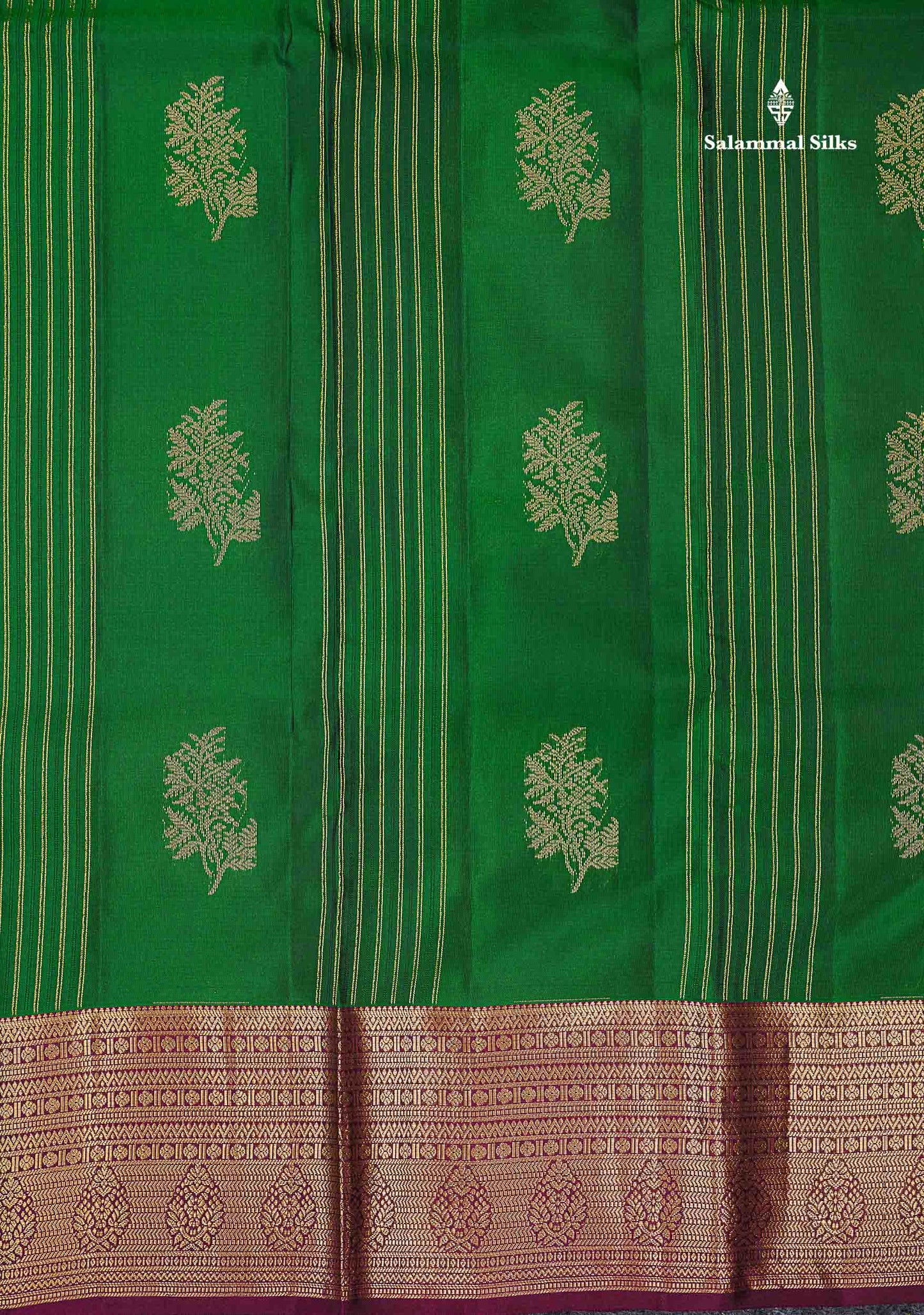 Beautiful Mango Yellow Zari Lines With Butta PureMix Silk Saree With Contrast Pink Traditional Border