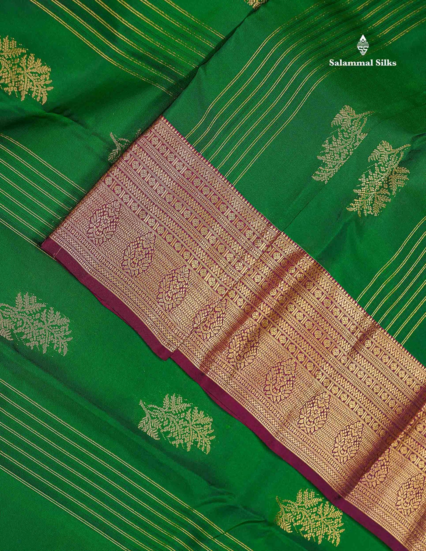 Beautiful Mango Yellow Zari Lines With Butta PureMix Silk Saree With Contrast Pink Traditional Border