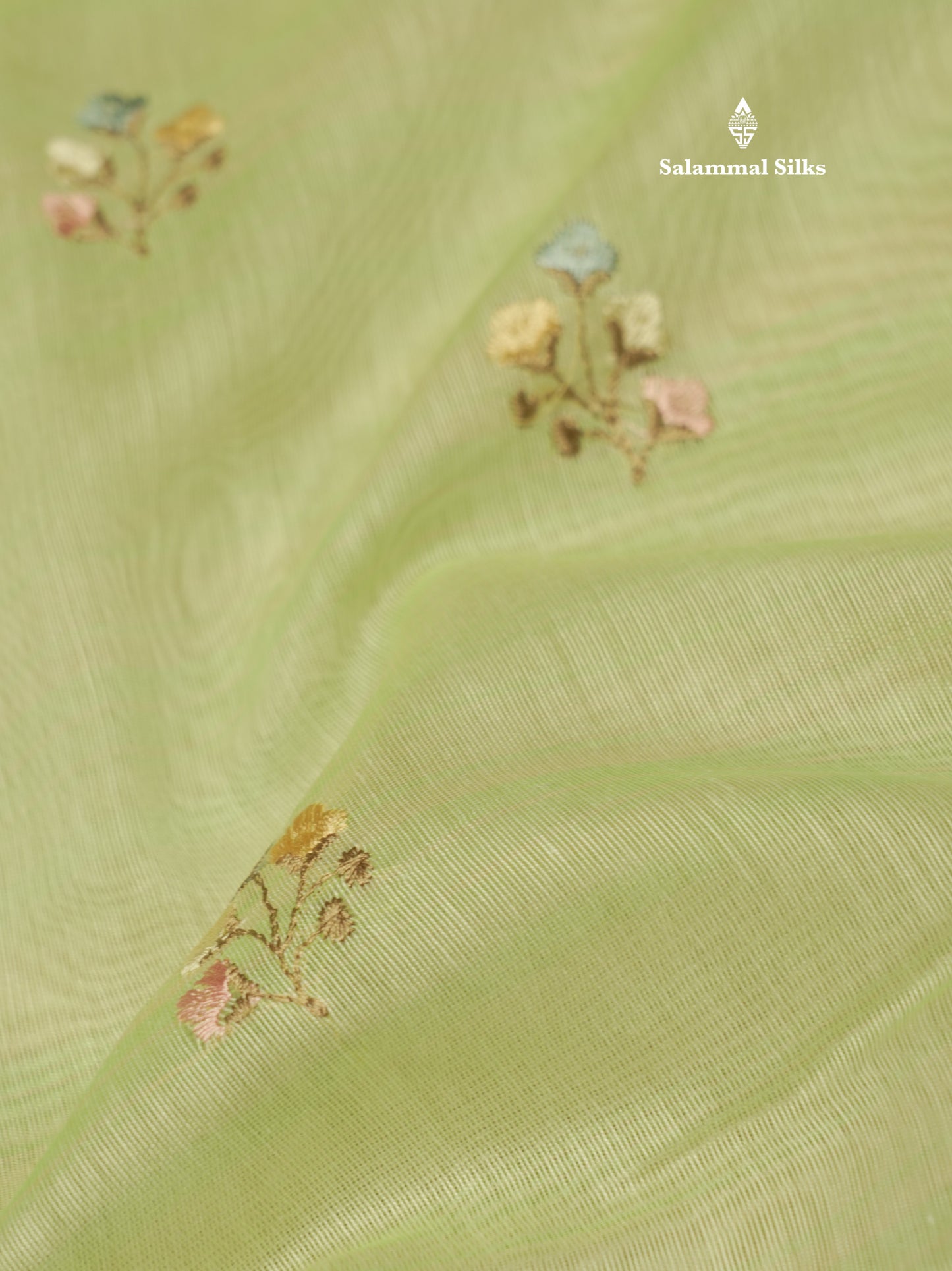 Beautiful Light Pink Linen Mix Saree With Contrast Sandal Embroidery Border
