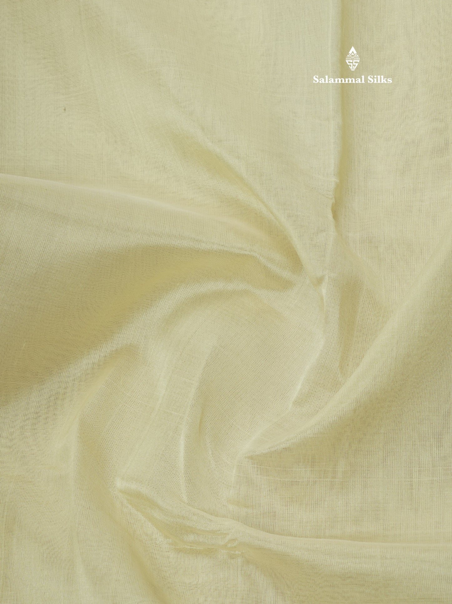 Half White Plain Pure Silk Cotton Saree With Gold Zari Border
