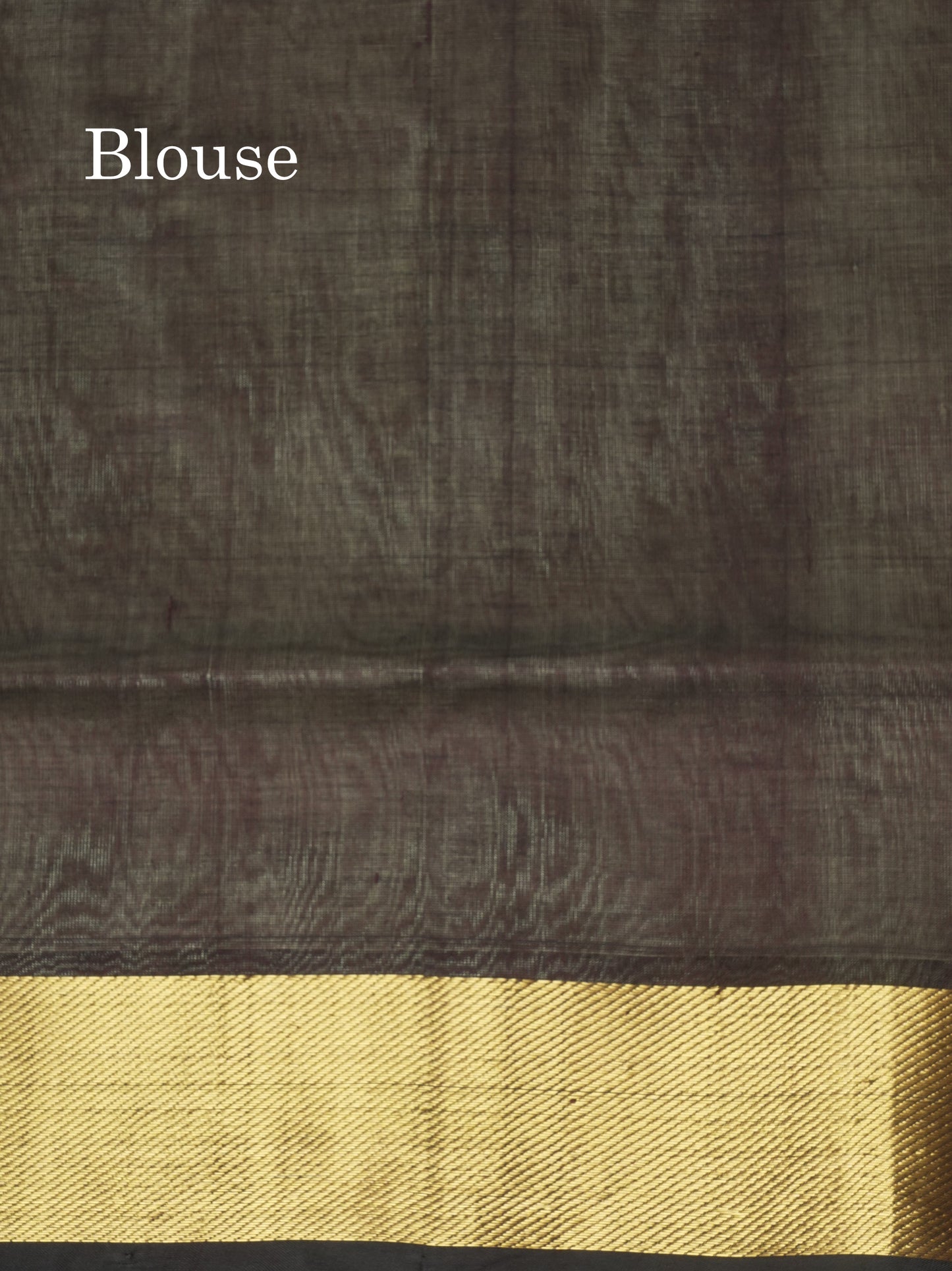 Half White Plain Pure Silk Cotton Saree With Gold Zari Border