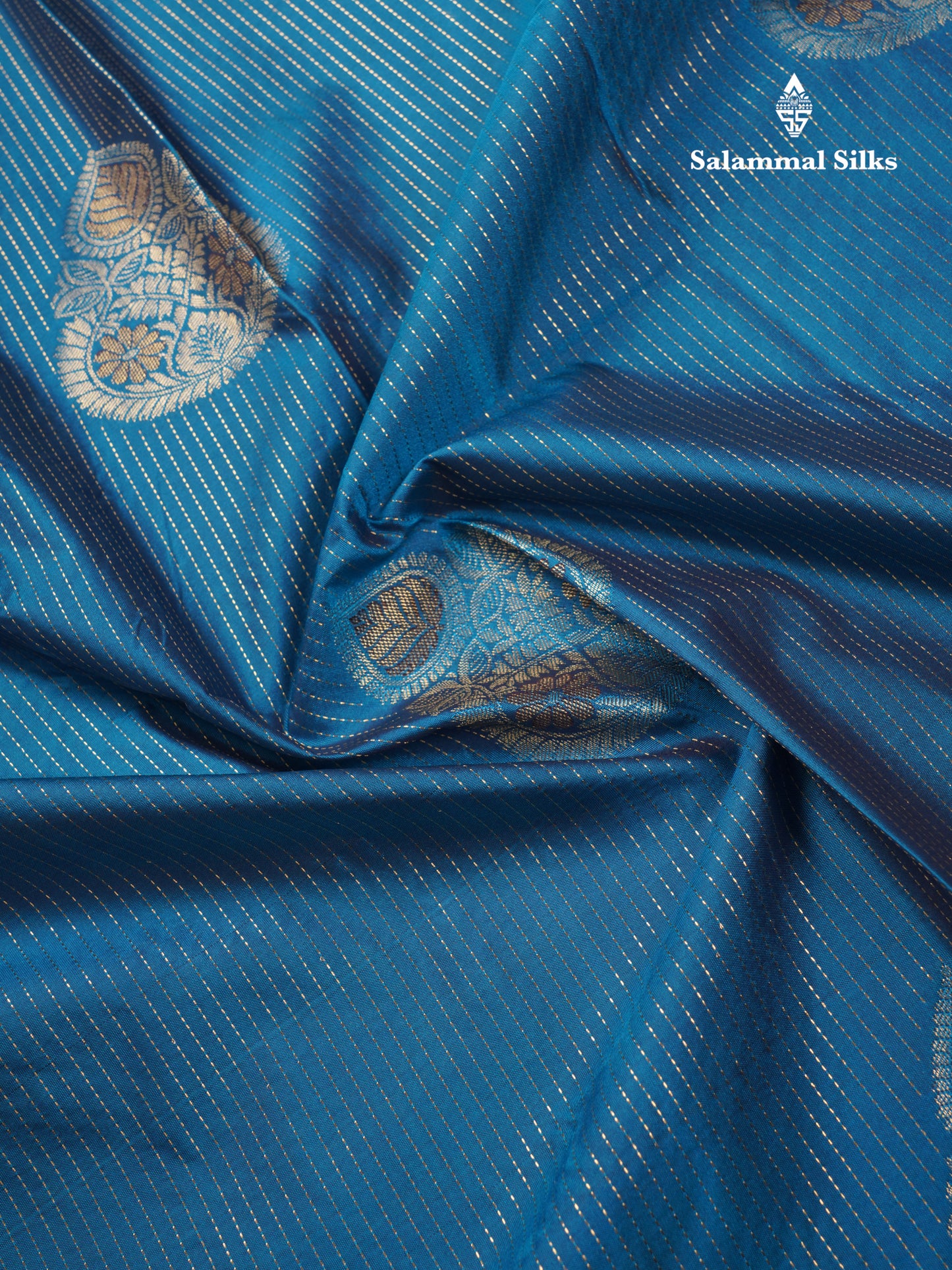 Elephant Grey Semi Silk Saree With Contrast Dark Purple Evening Morning Border