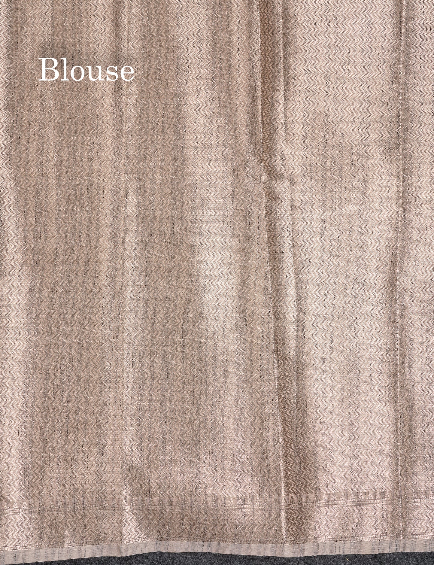 Beautiful Light Brown Jute Mix Saree With Small Fancy Border