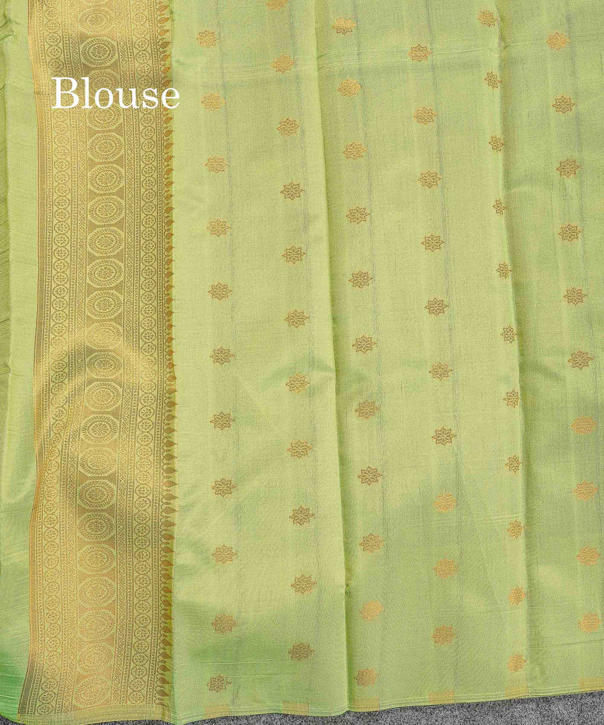 Semi Silk Saree - Navy Blue Colour Body With Contrast Manthulir Green Border