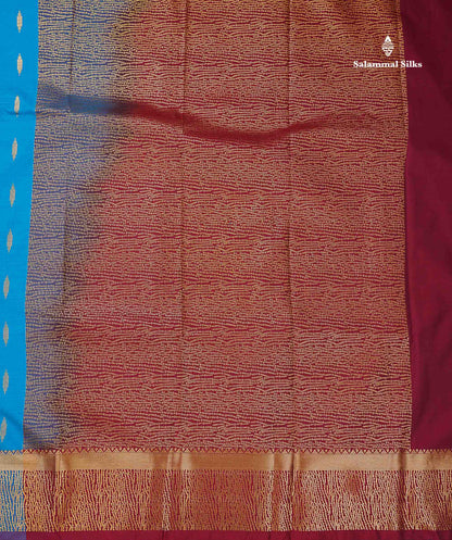 Beautiful Olive Green Malli Moggu Butta Semi Silk Saree With Contrast Dark Brown Fancy Border