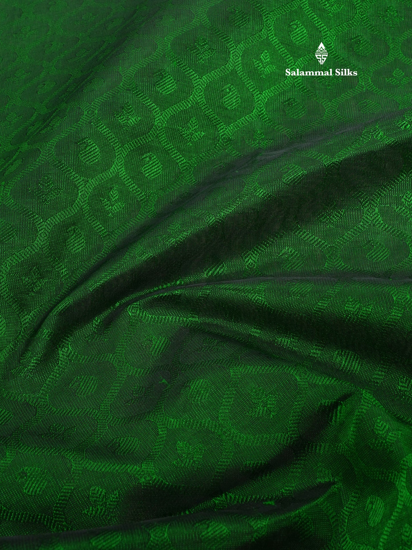 Beautiful Bottle Green Empose Design Pure Silk Cotton Saree With Gold Zari Borer