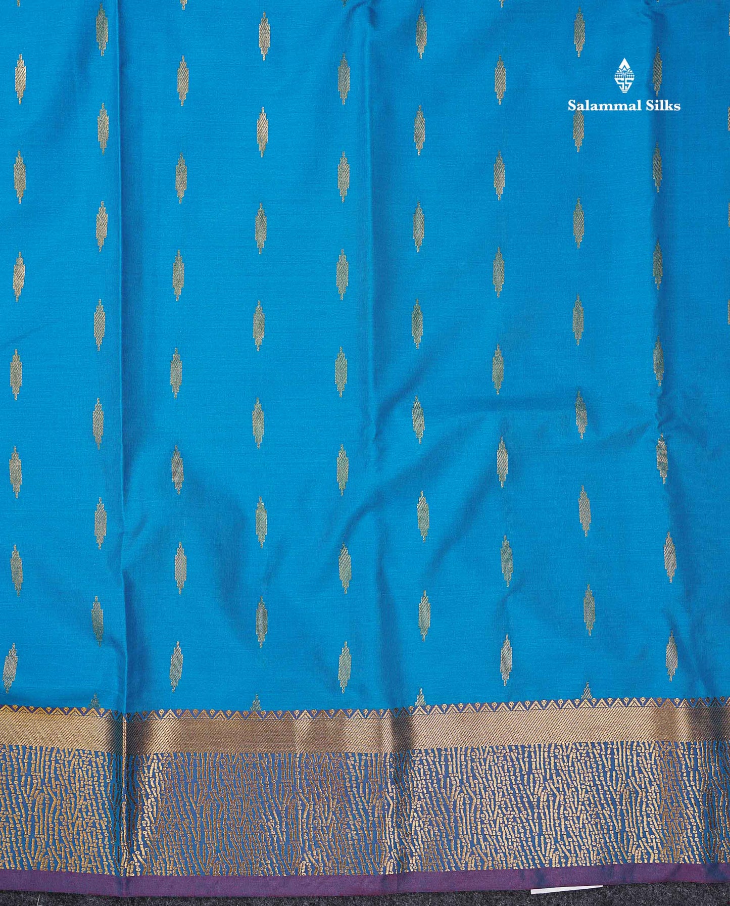 Beautiful Olive Green Malli Moggu Butta Semi Silk Saree With Contrast Dark Brown Fancy Border