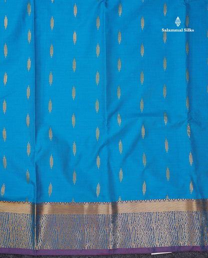 Beautiful Olive Green Malli Moggu Butta Semi Silk Saree With Contrast Dark Brown Fancy Border