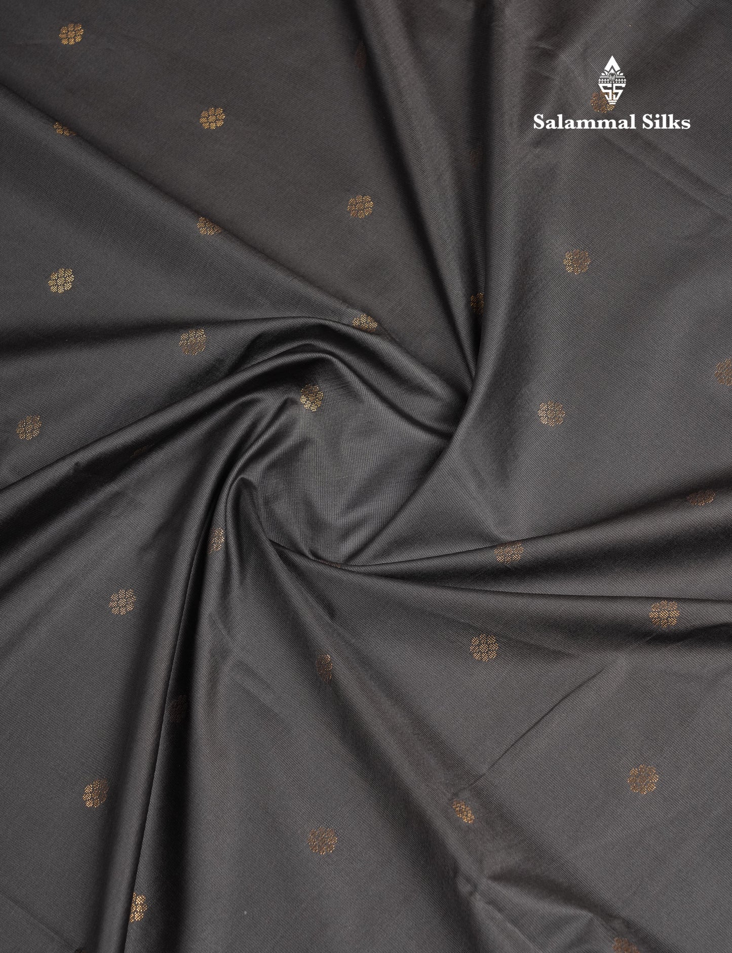Beautiful Grey Semi Silk Saree With Contrast Dark Maroon Traditional Temple Border