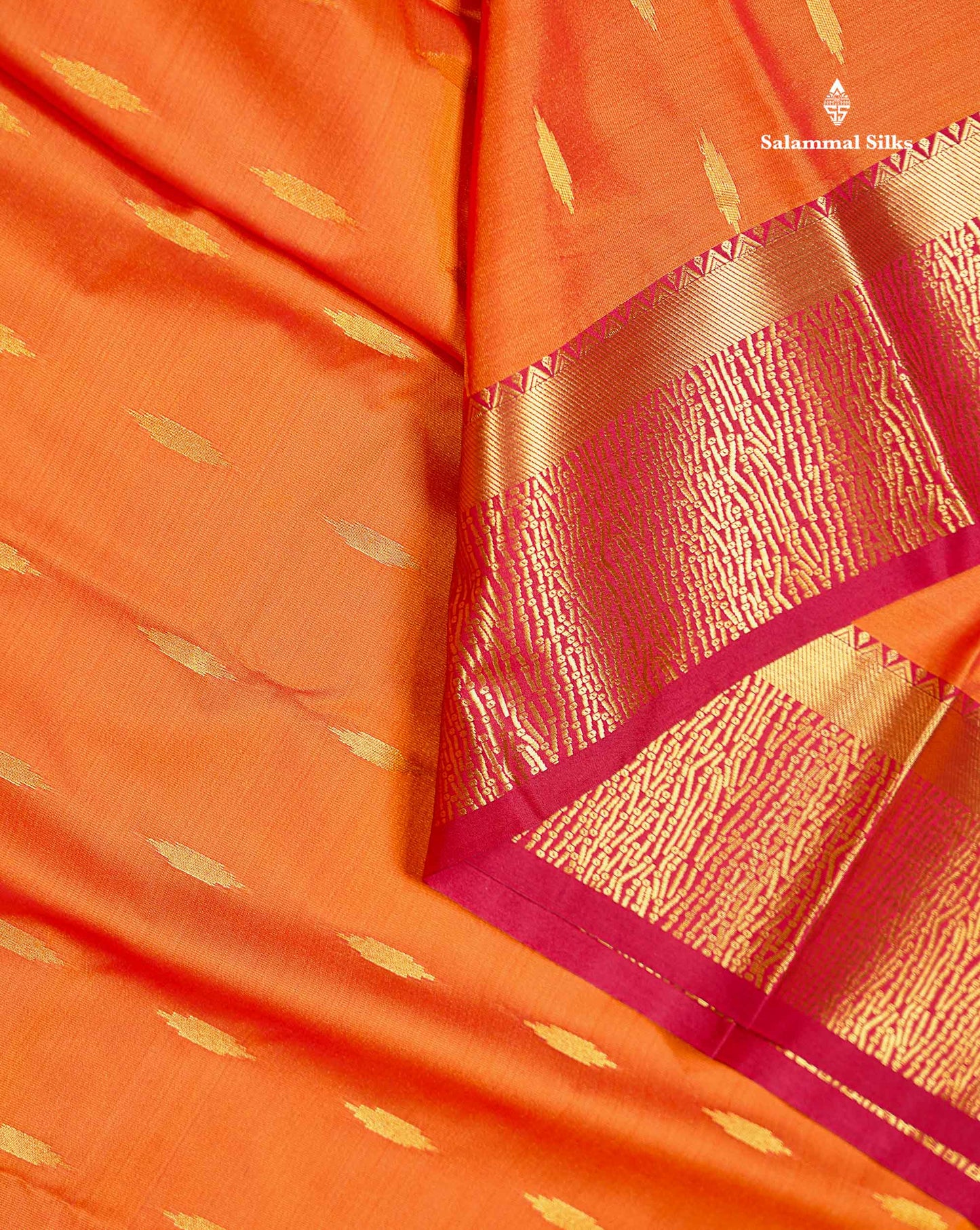 Beautiful Olive Green Malli Moggu Butta Semi Silk Saree With Contrast Dark Brown Fancy Border