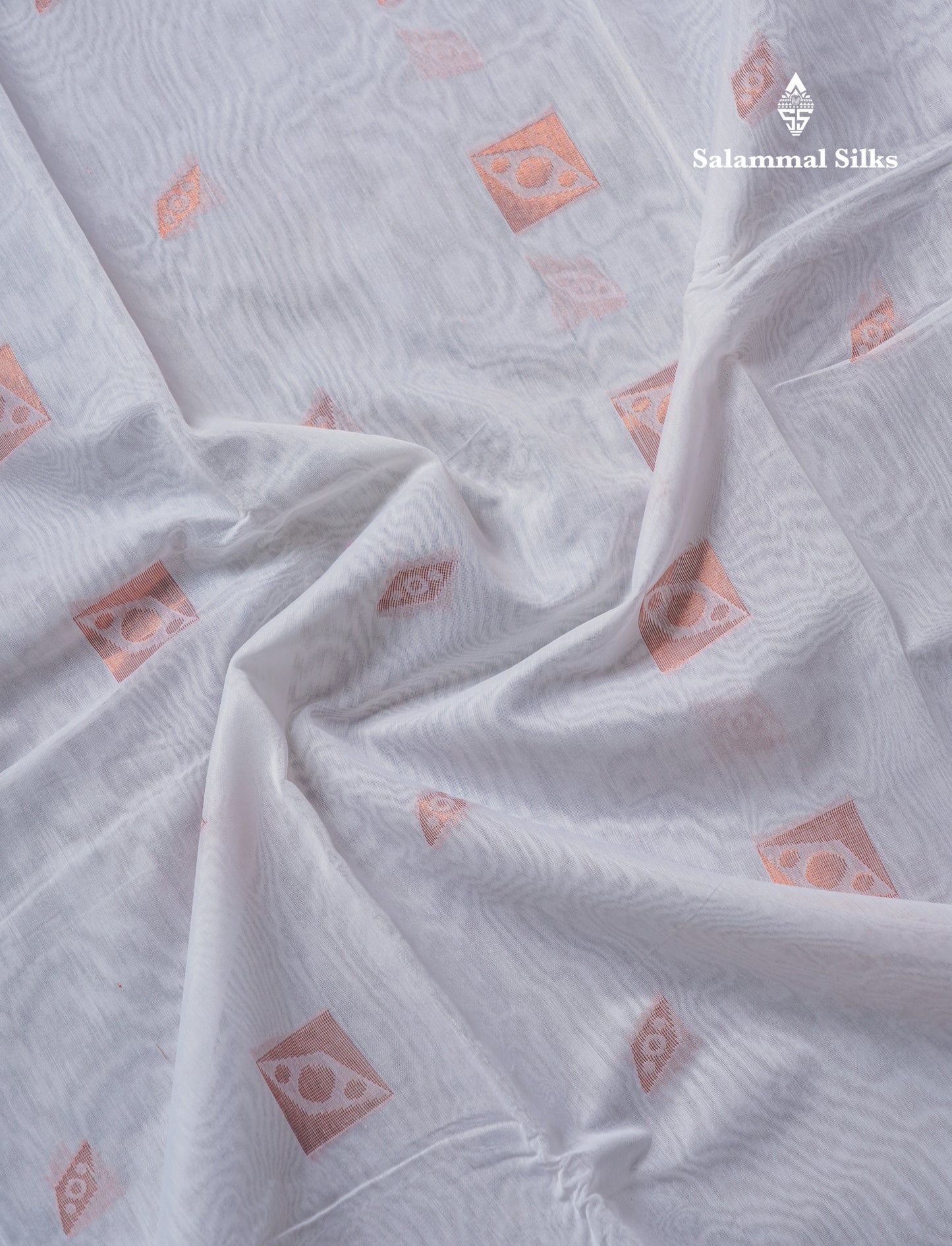 Beautiful White Kota Cotton Saree With Contrast Ganga Jamuna Border