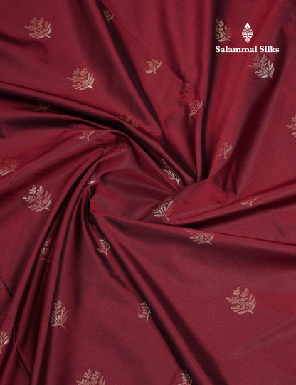 Beautiful Violet Semi Silk Saree With Contrast Baby Pink Traditional Border
