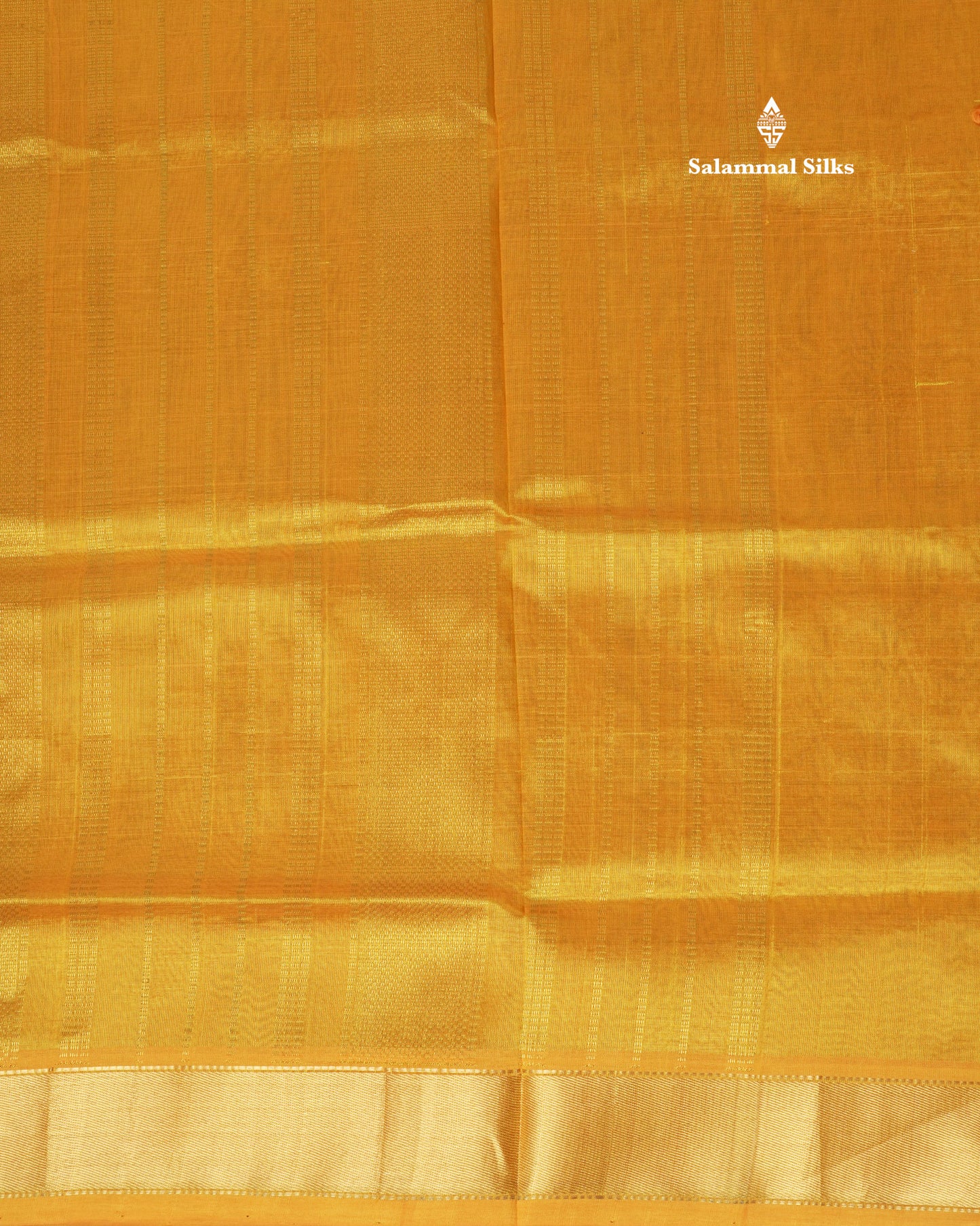 Bottle Green Plain Pure Silk Cotton Saree With Contrast Mustard Yellow Border