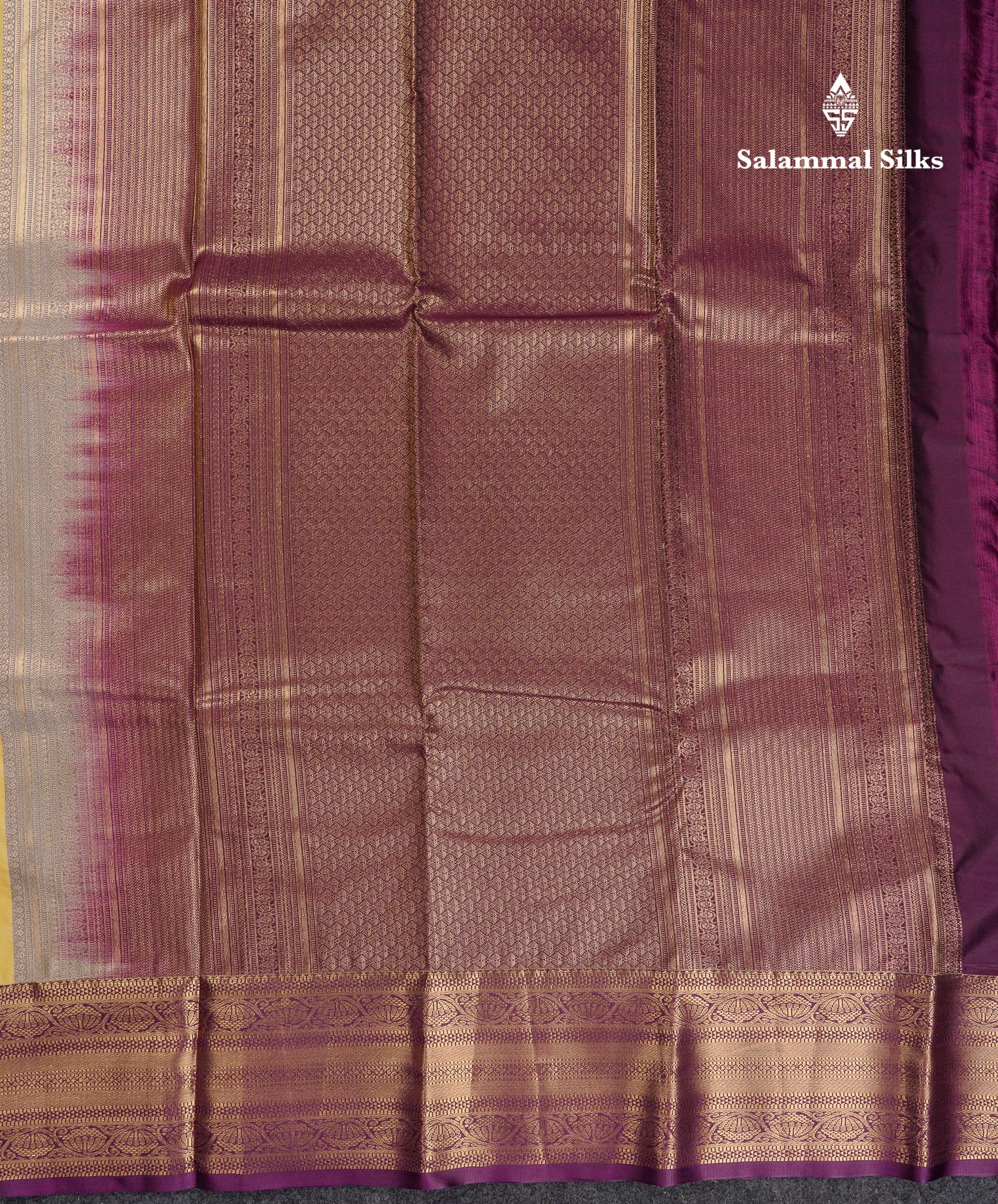 Beautiful Violet Semi Silk Saree With Contrast Baby Pink Traditional Border