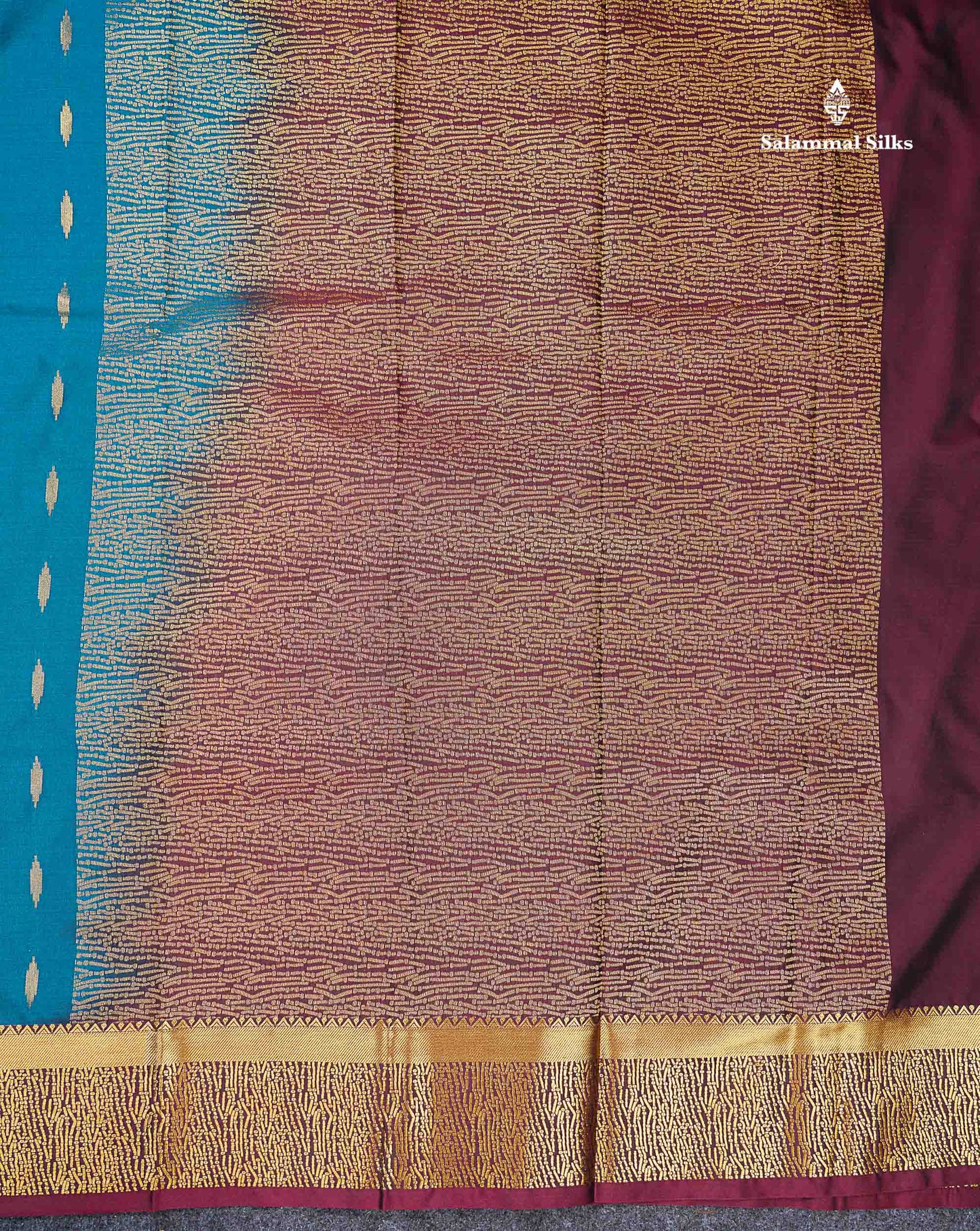 Beautiful Olive Green Malli Moggu Butta Semi Silk Saree With Contrast Dark Brown Fancy Border