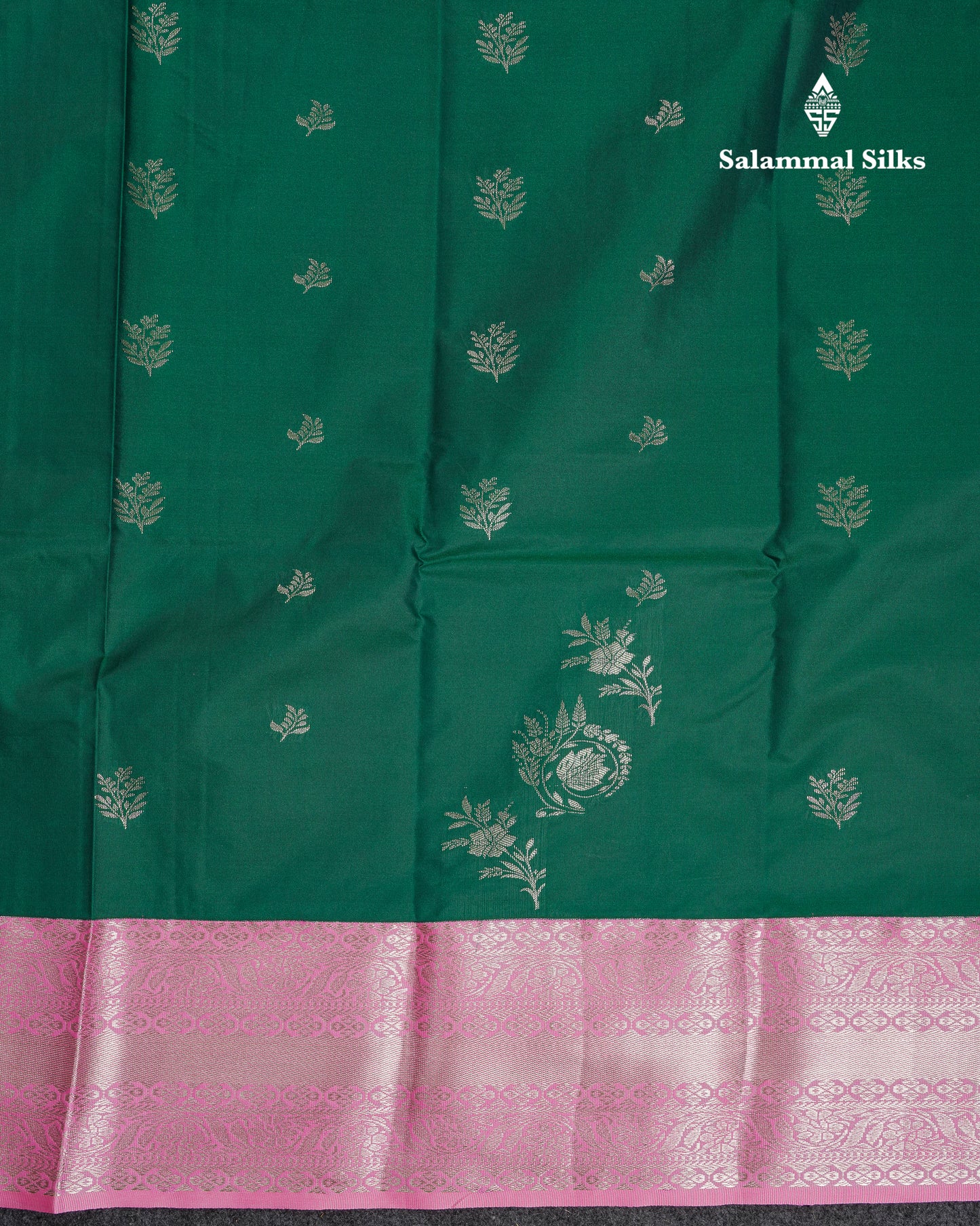 Beautiful Violet Semi Silk Saree With Contrast Baby Pink Traditional Border