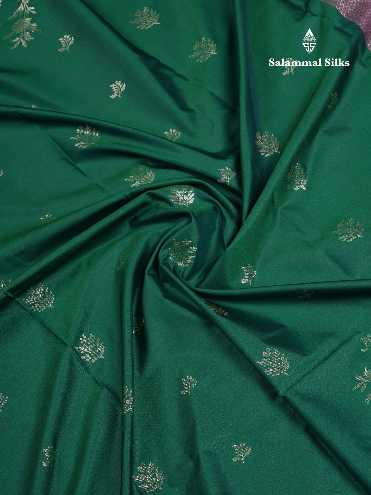 Beautiful Violet Semi Silk Saree With Contrast Baby Pink Traditional Border