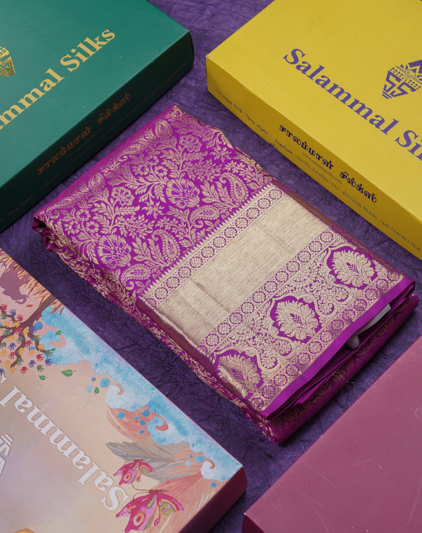 Beautiful Vadamalli Bridal Pure Kanjivaram Silk Saree With Traditional Evening Morning Border