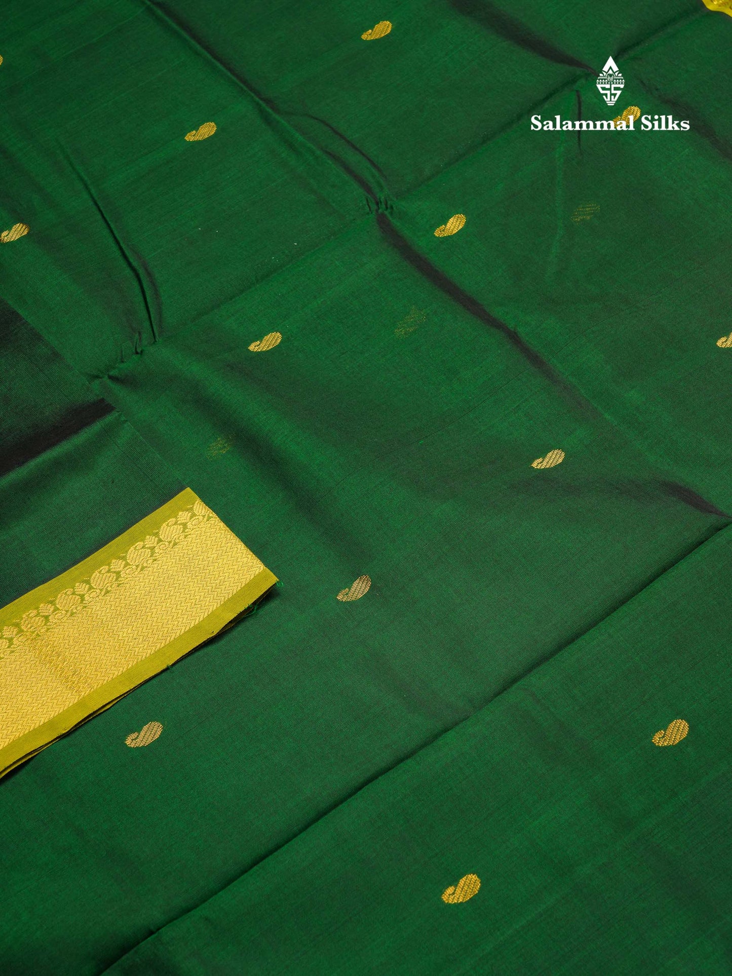 Beautiful Dark Purple Zari Buttas Handloom Pure Silk Cotton Saree With Vadamalli Traditional Border