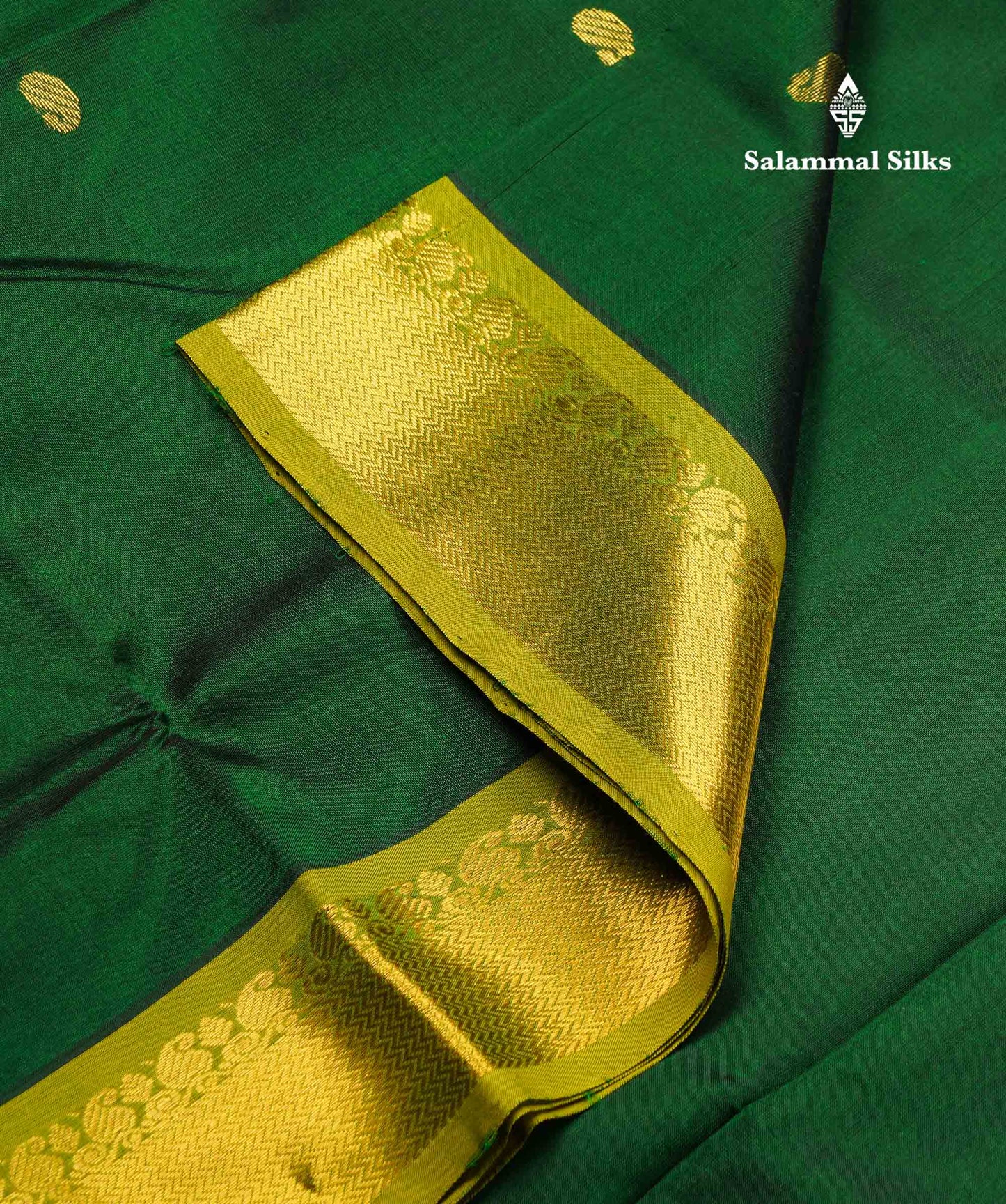 Beautiful Dark Purple Zari Buttas Handloom Pure Silk Cotton Saree With Vadamalli Traditional Border