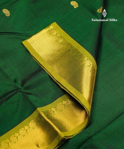 Beautiful Dark Purple Zari Buttas Handloom Pure Silk Cotton Saree With Vadamalli Traditional Border