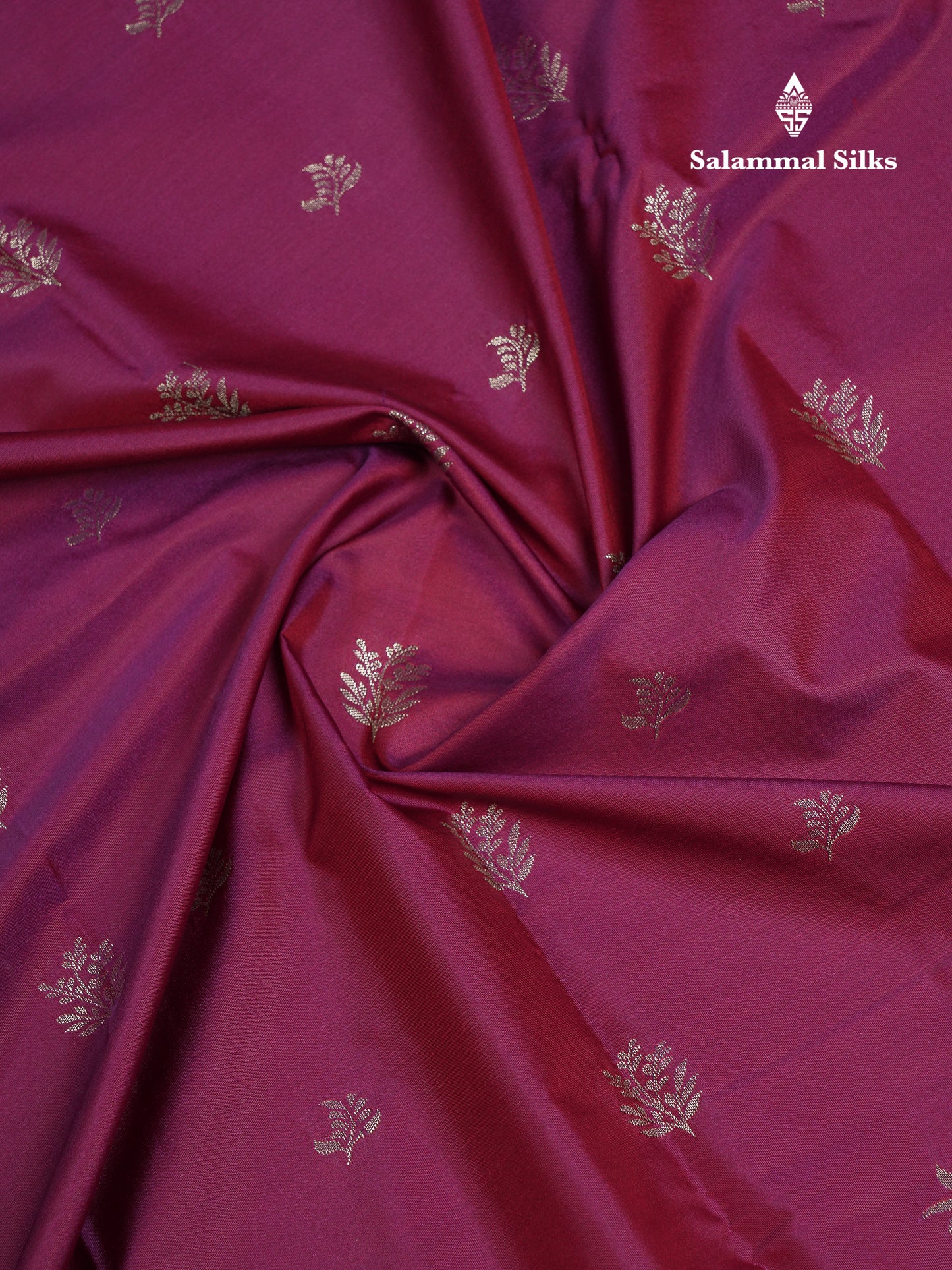 Beautiful Violet Semi Silk Saree With Contrast Baby Pink Traditional Border