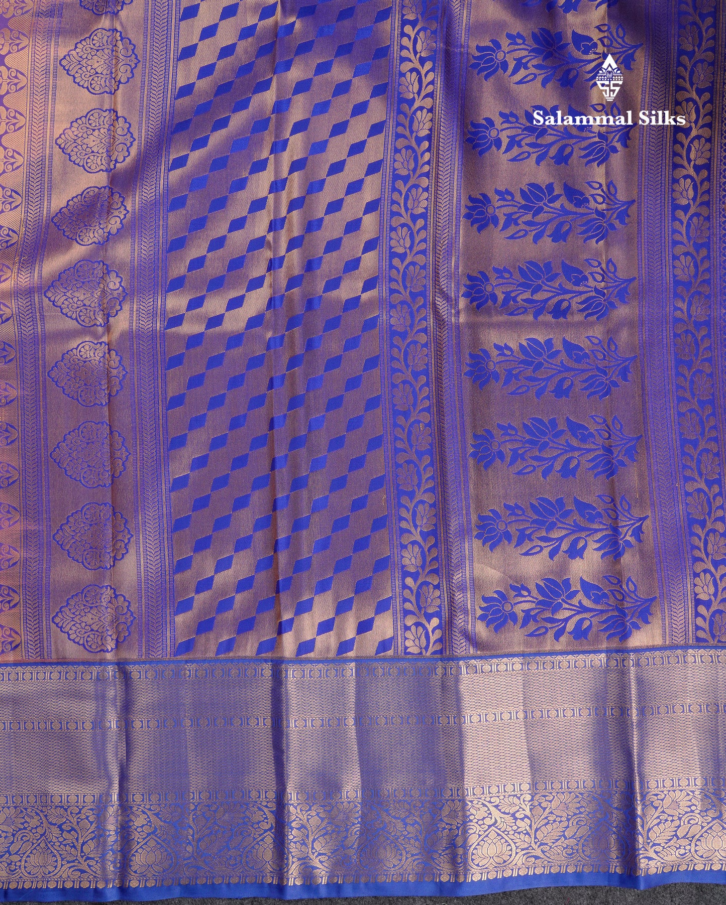 Beautiful Baby Pink Semi Silk Saree With Contrast Royal Blue Traditional Evening Morning Border