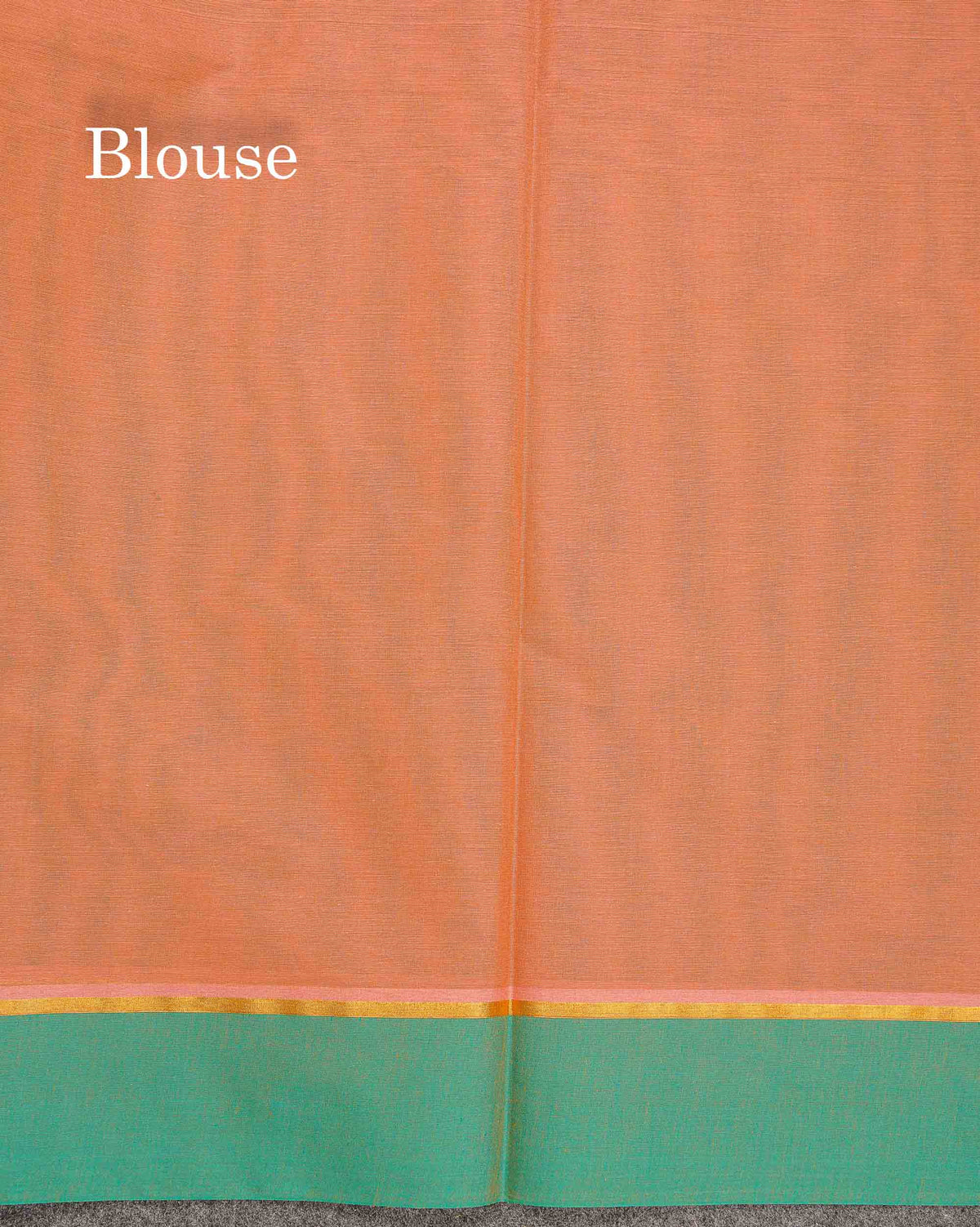 Pure Cotton Saree - Light Brown Colour Body Thread Butta With Contrast Sapphire Green Border