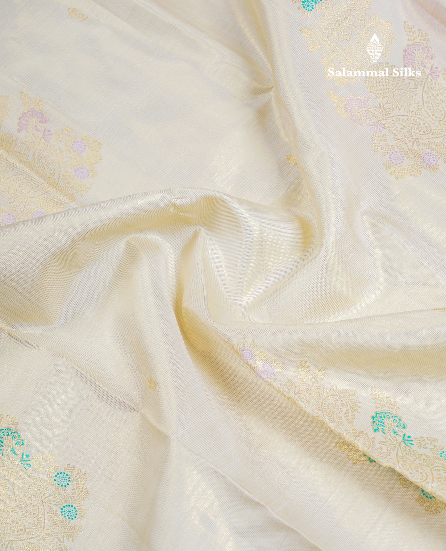 Beautiful Peach Fancy Vairaoosi Menakari Work Pure Kanjivaram Silk Saree with Contrast Pink Blouse