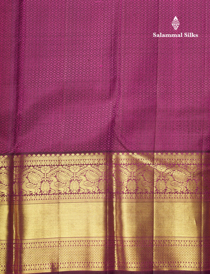 Kanjivaram Magenta Bridal Pure Silk Saree With Blouse