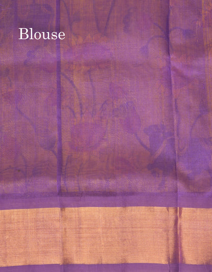 Beautiful Yellow Pichwa Print Pure Silk Cotton Saree With Copper Zari Border