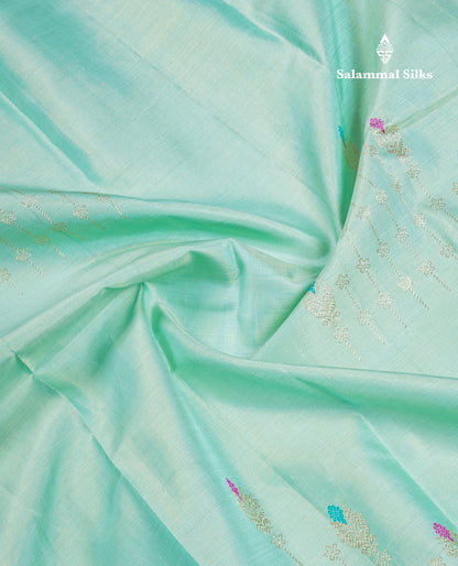 Beautiful Pink Fancy Vairaoosi Pure Kanjivaram Silk Saree with Contrast Rexona Green Blouse