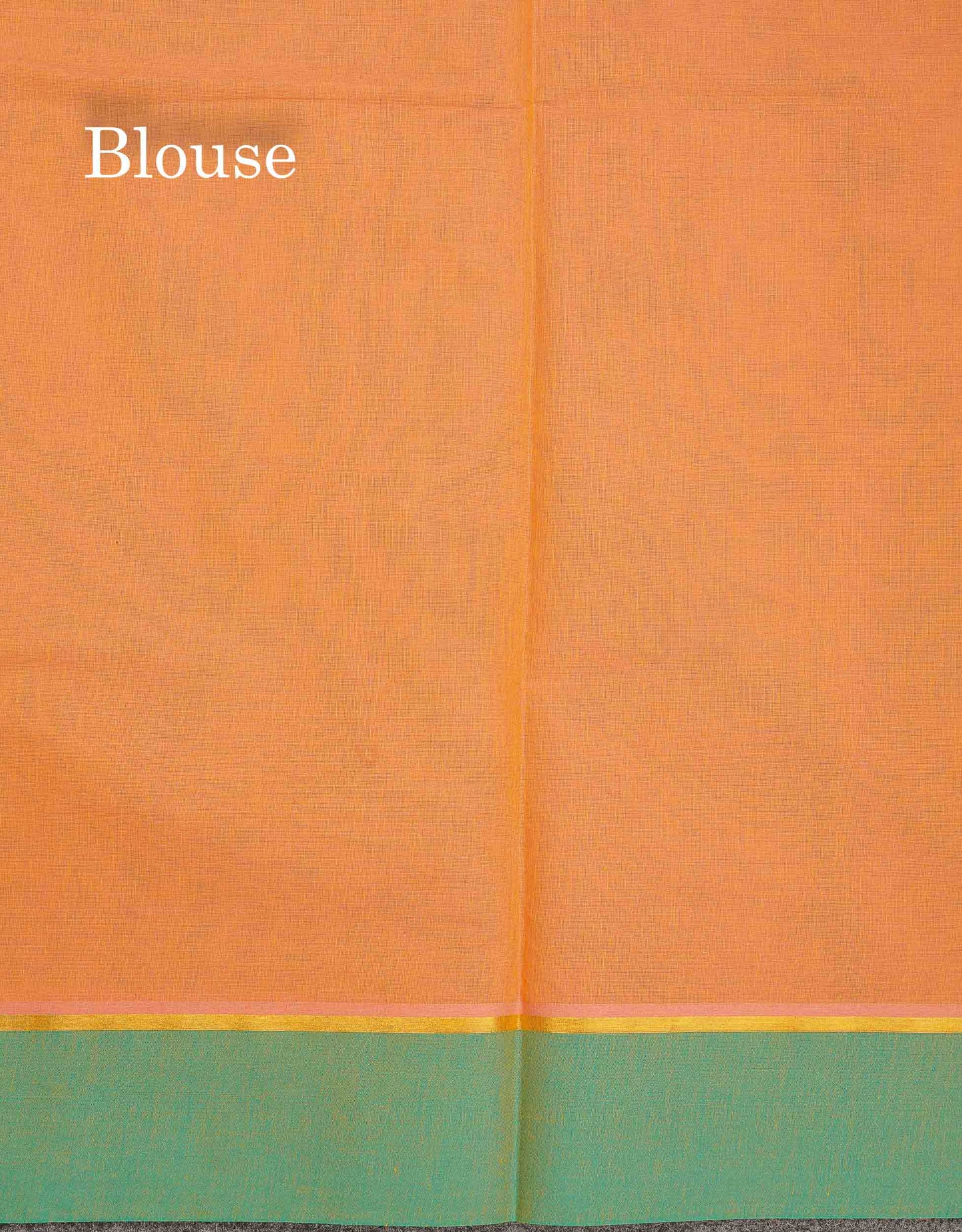 Pure Cotton Saree - Dual Tone Mustard Yellow Colour Body Thread Butta With Contrast Sapphire Green Border