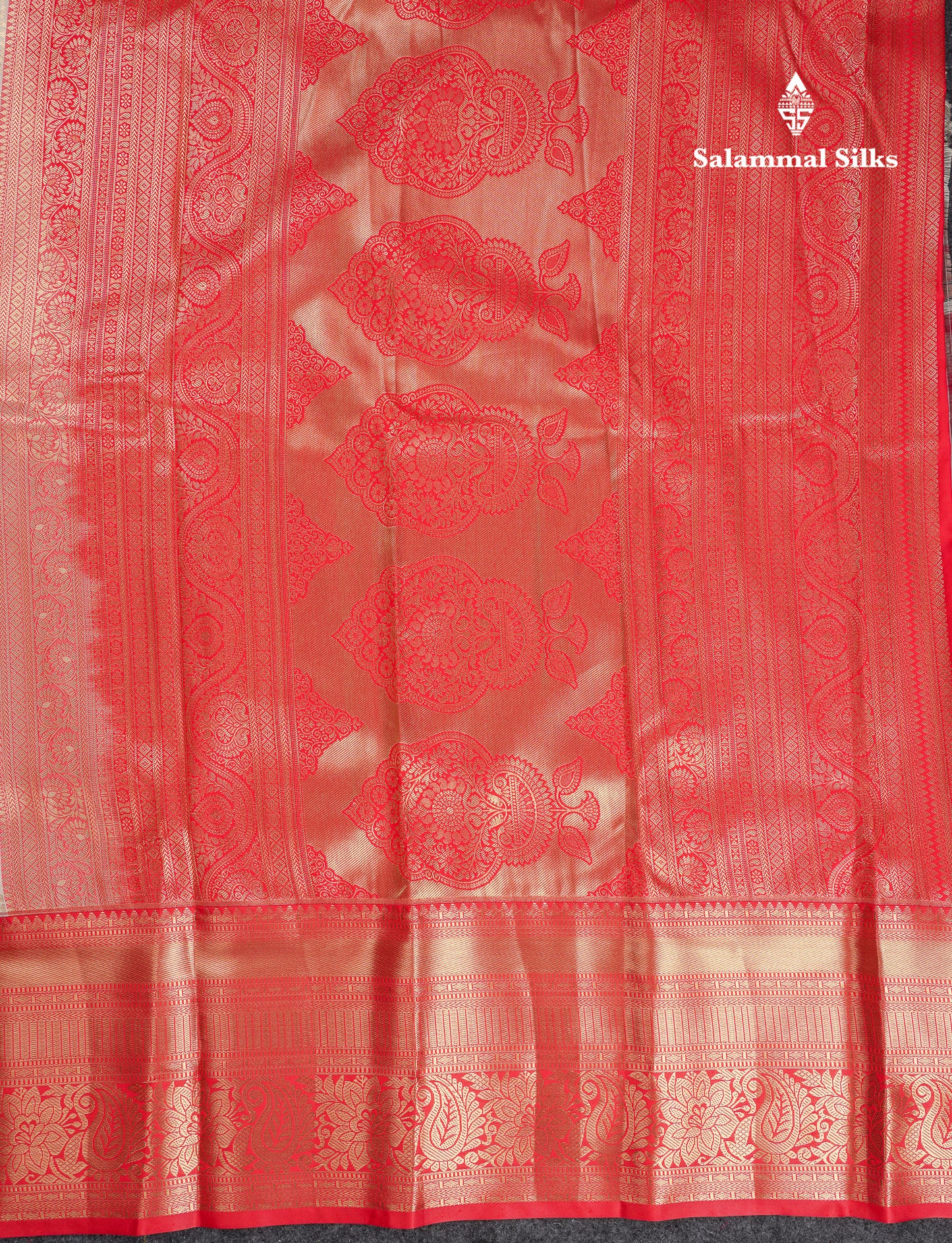 Beautiful Half White Semi Silk Saree With Contrast Chilly Red Traditional Evening Morning Border