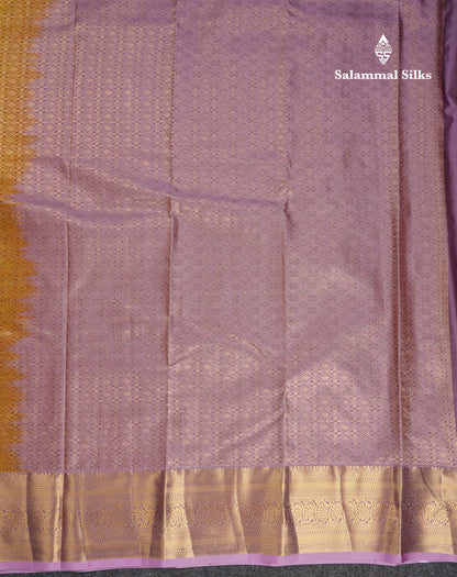 Beautiful Dual Tone Green Checks With Butta Semi Silk Saree With Contrast Lavender Traditional Evening Morning Border