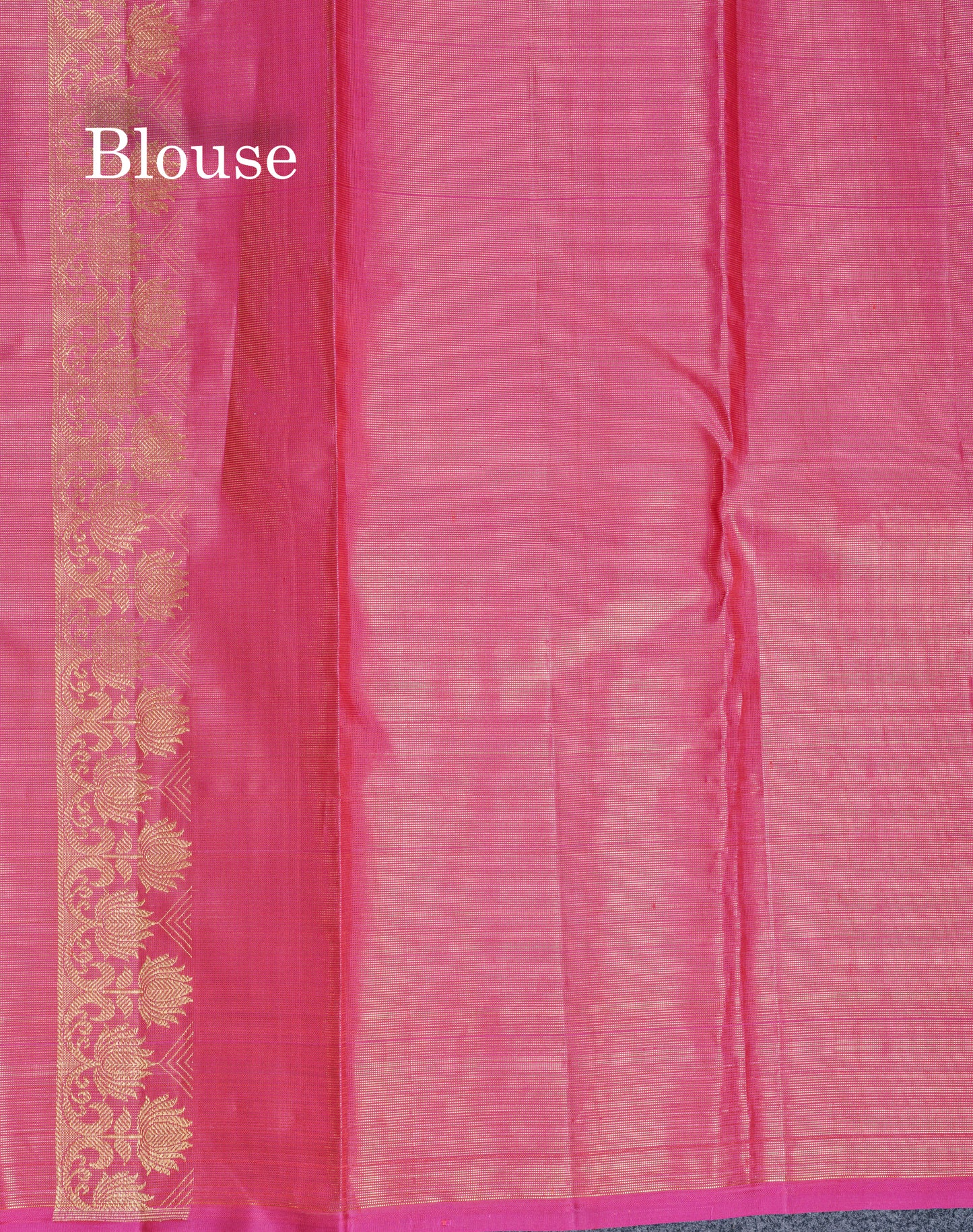 Beautiful Peach Fancy Vairaoosi Menakari Work Pure Kanjivaram Silk Saree with Contrast Pink Blouse