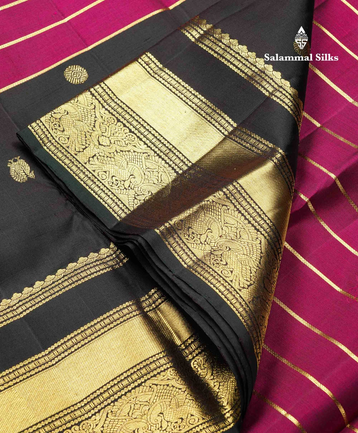 Beautiful Dual Tone Rust Orange Pure Kanjivaram Silk Saree With Contrast Dark Bottle Green Traditional Long Double Border