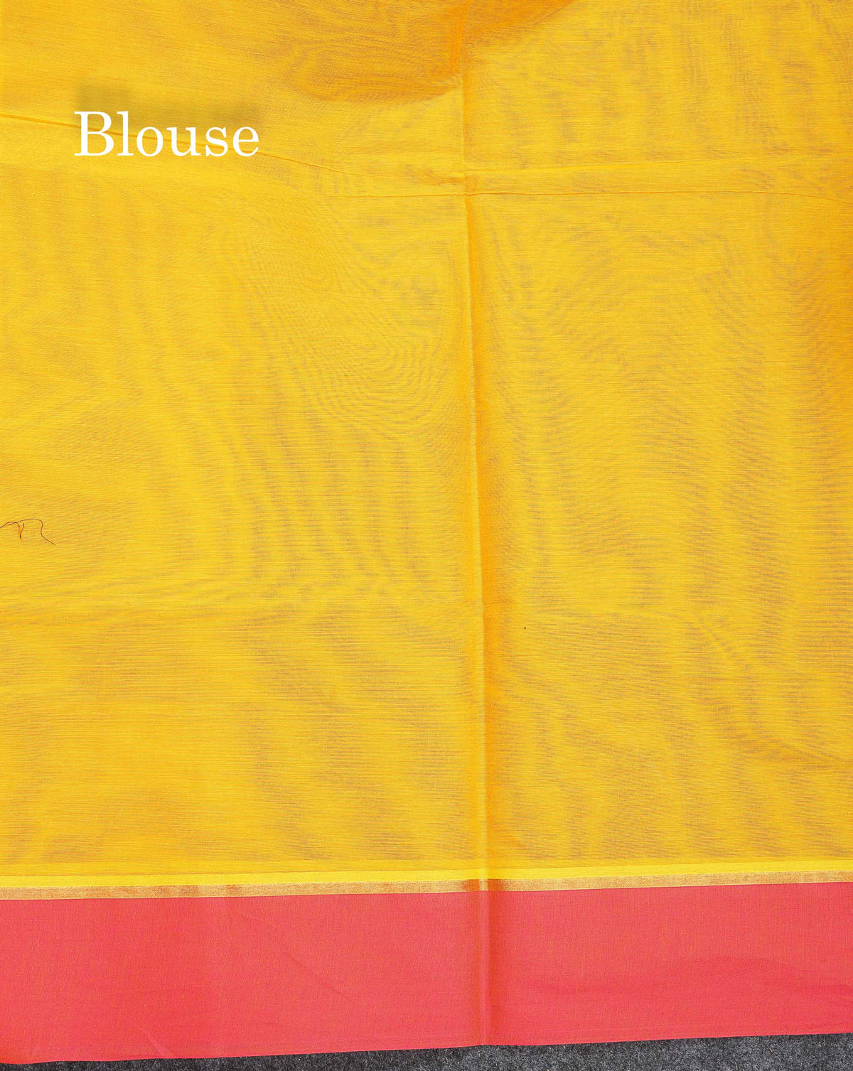 Pure Cotton Saree - Mustard Yellow Colour Body Thread Butta With Contrast Pink Border