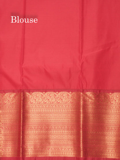 Half White Semi Silk Saree With Contrast Long Maroon Border