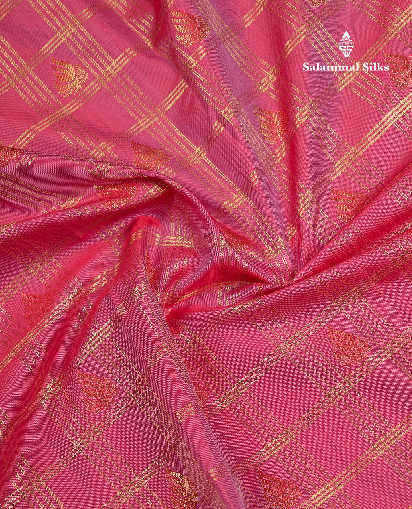 Beautiful Dual Tone Green Checks With Butta Semi Silk Saree With Contrast Lavender Traditional Evening Morning Border