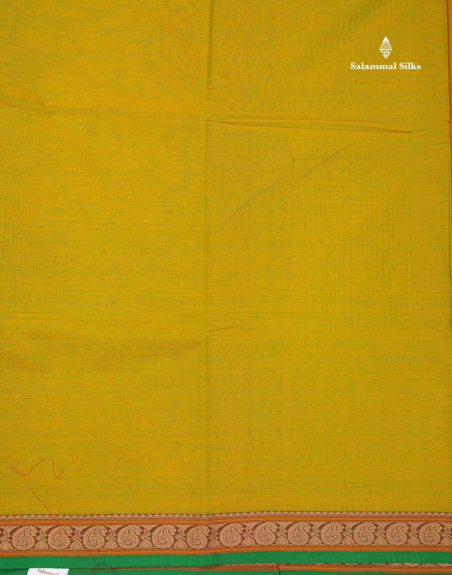 Beautiful Light Grey Plain Pure Cotton Saree With Contrast Mustard Yellow Thread Work Traditional Small Border